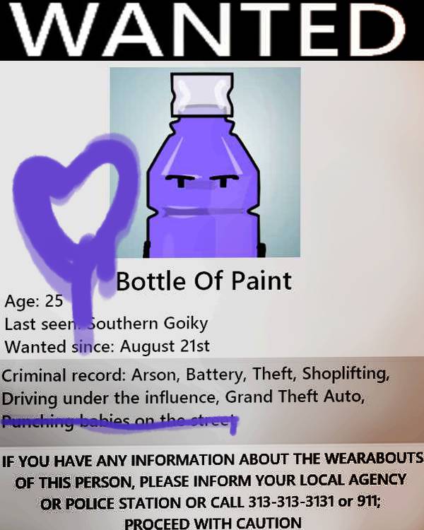 OK I know this isn't really archival if it's MY photo but I think that I have found a wanted poster that was tampered BY the person who is on the wanted person which I think it pretty decent information for the police because this means he was around where I found it, I chose not to report this to the police though, I'm too scared of the consequences, But a few weeks after they published these he was caught! And I was right, he WAS in the area. I also have the original, non-tampered version here: https://www.mediafire.com/file/8c2f63xwqjjrrkm